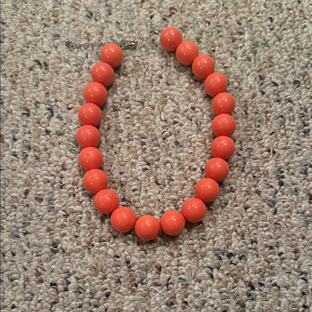 Elegant Coral Beaded Necklace